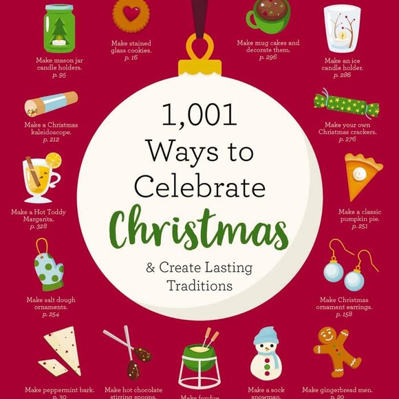 1,001 Ways to Celebrate Christmas Book NEW Cider Mill Press 2020 Holiday Joy - Picture 1 of 4
